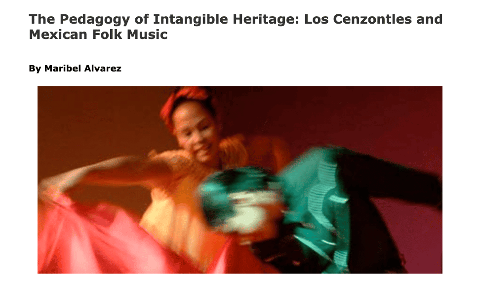 “Pedagogy of Intangible Heritage”