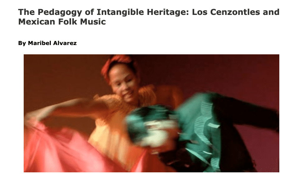 “Pedagogy of Intangible Heritage”